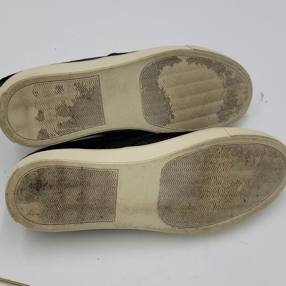 Steve Madden ECENTRCJ Size 9.5M Black Faux Leather Snakeskin - Picture 3 of 5